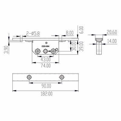 传动盒CDH-B04-30尺寸图