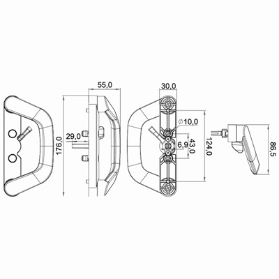 移门拉手LS-B07尺寸图
