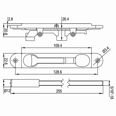 插销CX-D02尺寸图