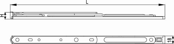 18槽下悬窗滑撑尺寸图