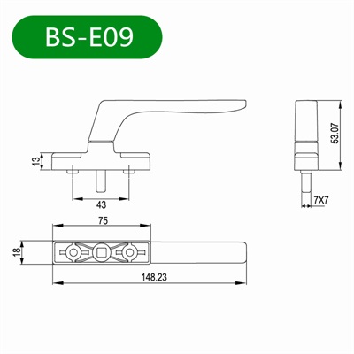 平开窗把手BS-E09