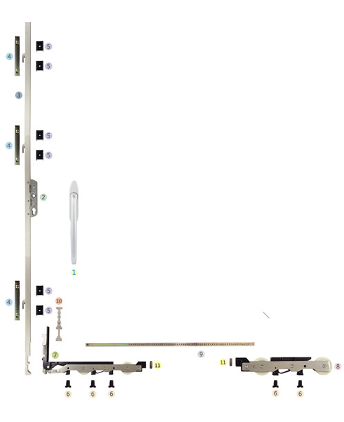 提升推拉门五金系统TSTLM-02